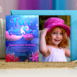 Convite Dois para o Mar com Paisagem de Foto