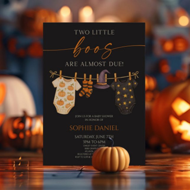 Convite Dois Pequenos Boos Estão Quase A Vir! Chá de frald (Criador carregado)