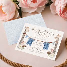 Convite Dois Pequenos Garotos Gêmeos estão no caminho do C