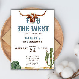 Convite Dois Rodeio Western do Oeste Aniversário de 2 anos