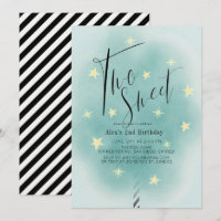 Dois segundo aniversário doce de algodão doce e al