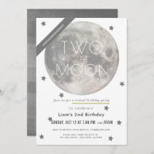 Dois segundo aniversário Virtual Moon White Silver