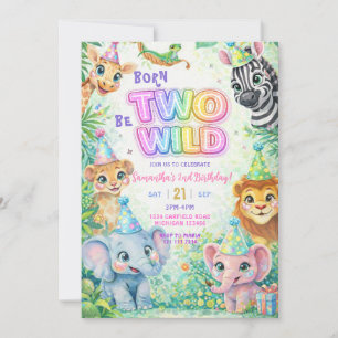 Convite Dois Selvagens Safari 2º Aniversário