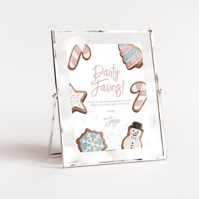 Convite Dois sinais de Festa de aniversário de inverno doc (Criador carregado)