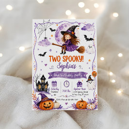 Convite Dois Spooky Aniversário de 2 anos