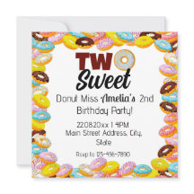 Dois temas de segundo doce Festa de aniversário co