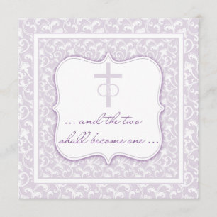 Convite Dois transformar-se-ão uma lavanda cristã do