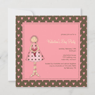 Convite Doll :: Valentine's Day Party Invitation