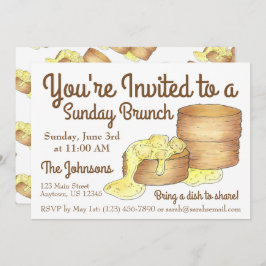 Convite Domingo Breakfast Brunch Biscuits Sausage Gravy