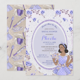 Convite Dona de Casa Retro Vintage Anos 50 Chuveiro de Noi