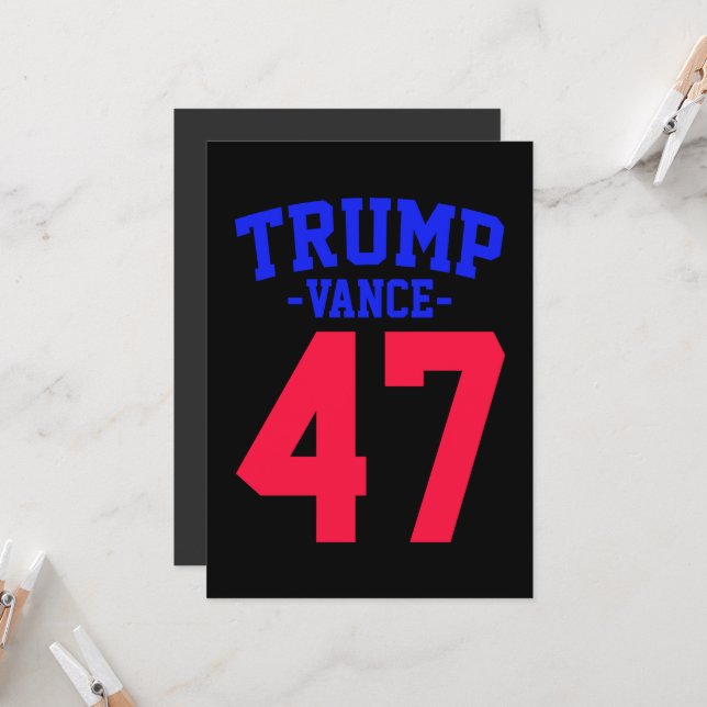 Convite Donald Trump Vance 2024 (Frente/Verso In Situ)