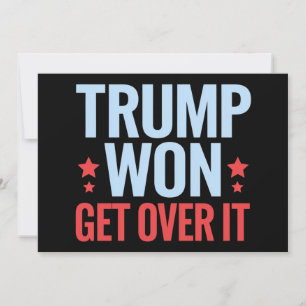 Convite Donald Trump Won supera isso 2024 Trump Won