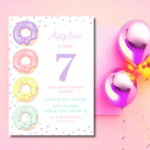 Donuts Coloridos Divertidos Aniversário Infantil