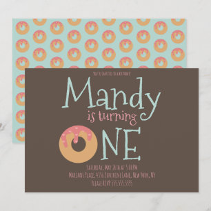 Convite Donuts Corações Aniversário Dia dos Namorados Fest
