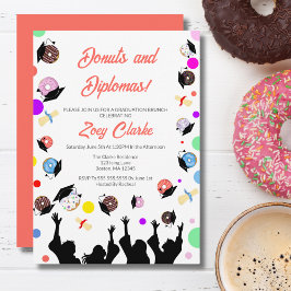 Convite Donuts e Diplomas Com Graduados
