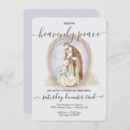 Convite Dormir no Natal da Paz Celestial