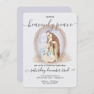 Convite Dormir no Natal da Paz Celestial