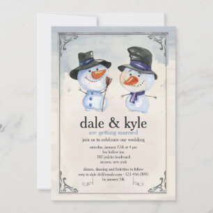 Convite dos companheiros do boneco de neve