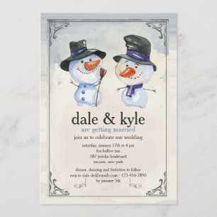 Convite dos companheiros do boneco de neve