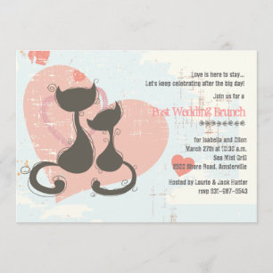 Convite dos gatos do querido