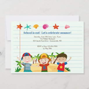 Convite dos meninos do verão