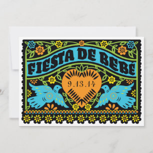 Convite dos pássaros do amor de Festa de Bebe