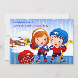 Convite dos pequenos do hóquei em gelo