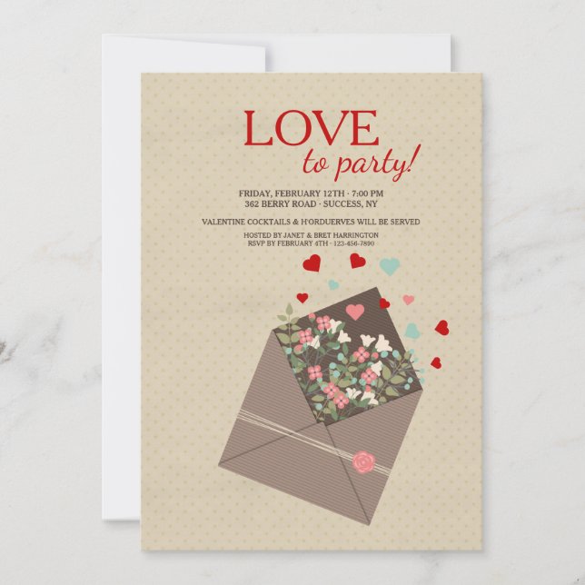 Convite dos Posies dos namorados (Frente)