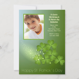 Convite dos trevos do dia de St Patrick