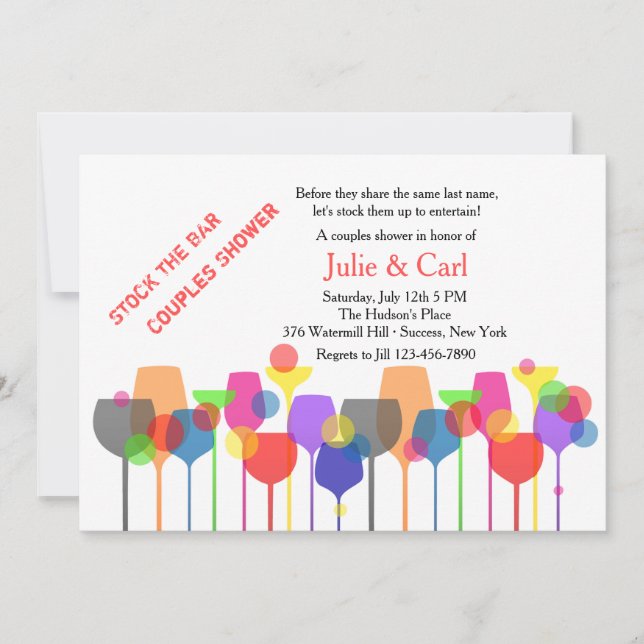 Convite dos vidros do bar (Frente)