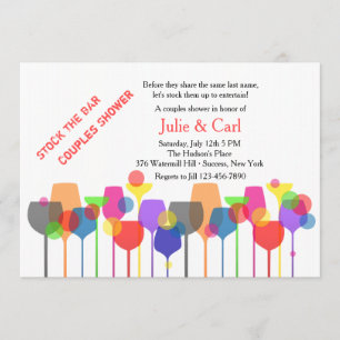 Convite dos vidros do bar