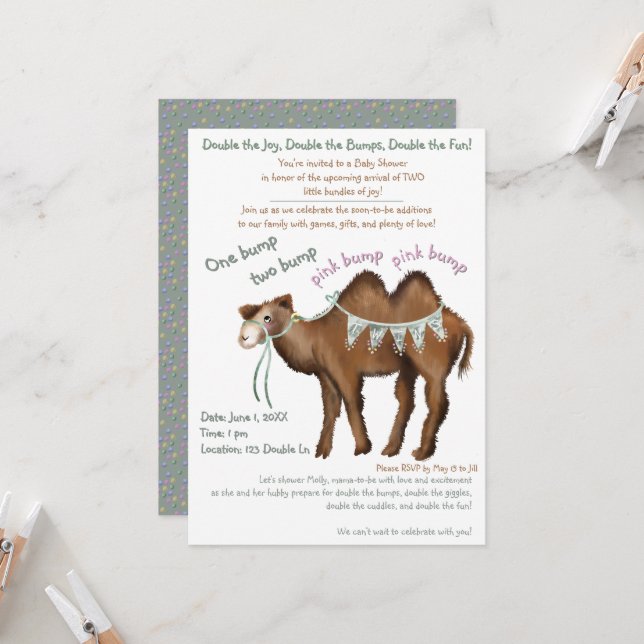 Convite Double the Joy, Double the Love (Frente/Verso In Situ)