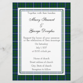 Convite Douglas Scottish Wedding Invitation