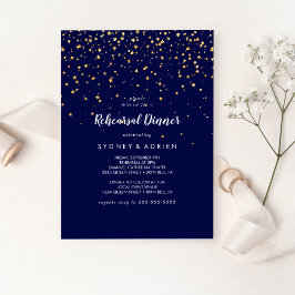 Convite Dourada Confetti | Janto de ensaio de Marinhos