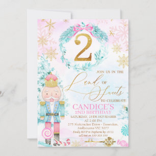 Convite Dourada Duas Terras Doce Noz-Noz Aniversário