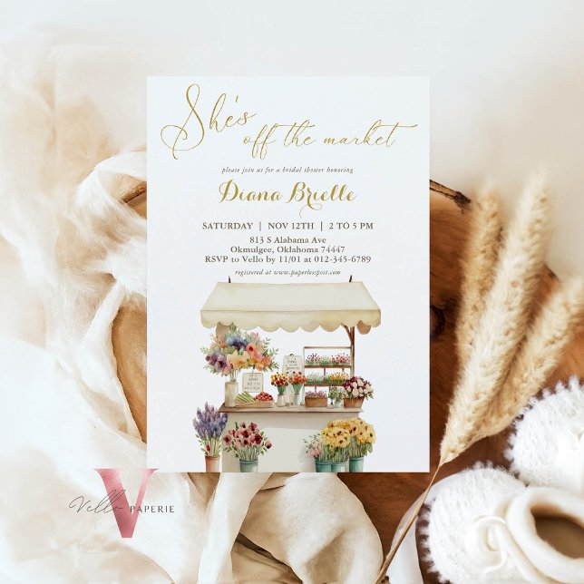 Convite Dourada Ela está fora do Chá de panela (Criador carregado)