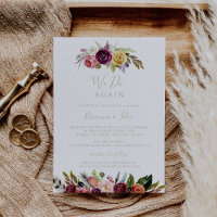 Dourada Feather Boho Floral Nós Votamos Renovação