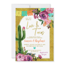 Dourada Fiesta Love e Tacos Festa de noivado