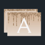 Convite Dourada Glitter Sweet 16 Salvar a Data<br><div class="desc">Dourado Sparkle e gotejando o Glitter Doce Dezesseis Monogramas e Salve Inicialmente o Convite de aniversário de Data. Este convite é perfeito para a Dourada Festa de aniversário Sparkle Glitter Sweet 16 que está a tentar celebrar no Dourado.</div>