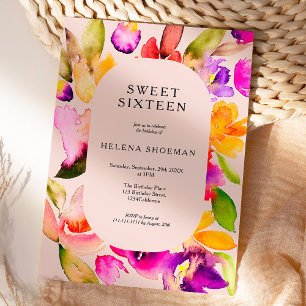 Convite Dourada queda de tamanho excessivo da água floral 