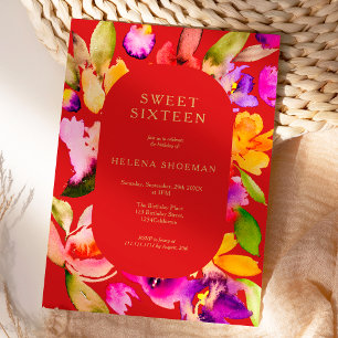 Convite Dourada queda de tamanho excessivo da água floral 