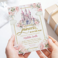 Dourada rosa Chá de fraldas do Castelo Real Prince