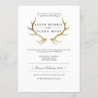 Dourado Antler Russo | Casamento Elegante