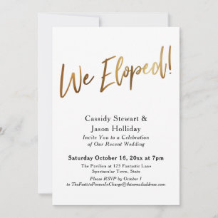 Convite Dourado, Bokeh Black Back Reception