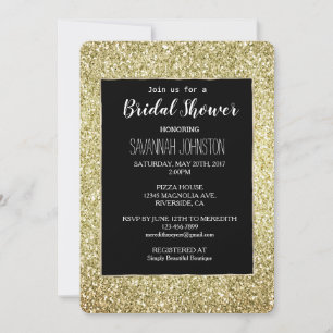 Convite Dourado brilho