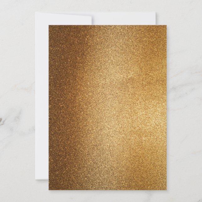 Convite Dourado brilho (Frente)