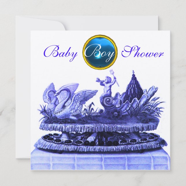 CONVITE DOURADO CARÁTER DOS SUANS/CUPCAKES, CHÁ DE FRALDAS (Frente)