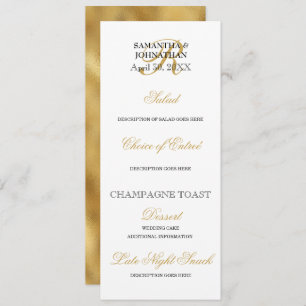 Convite Dourado casamento branco preto Festa de janto card