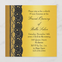 Dourado com a grande abertura do Lace Business