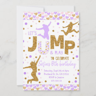 Convite Dourado confetti Birthday Convidado do Partido Jum